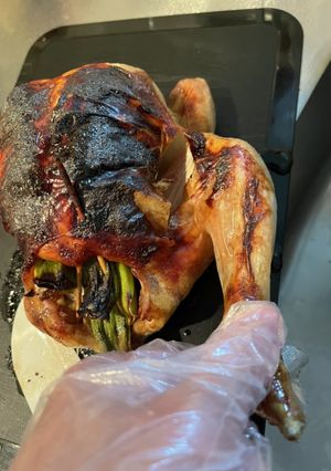 【肉汁注意】鳥の丸焼き-レシピのメイン写真