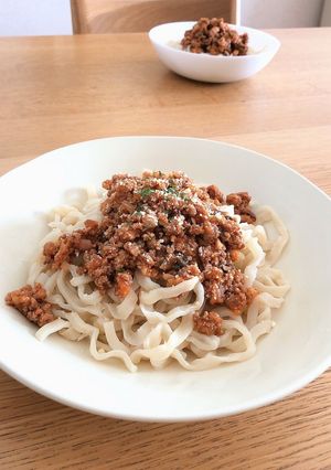 モチモチ♡ぶっかけ肉でボロネーゼ-レシピのメイン写真
