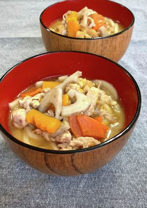 冬至☆豚汁うどん-レシピのメイン写真