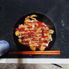 【時短】スーパードラッグひまわりピカタ丼-レシピのメイン写真