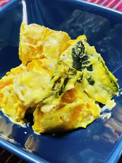 かぼちゃ嫌いなキッズへ!カレーマヨ和え-レシピのメイン写真