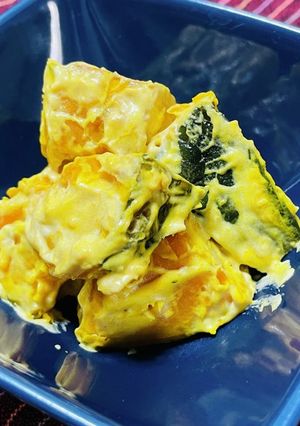 かぼちゃ嫌いなキッズへ！カレーマヨ和え-レシピのメイン写真