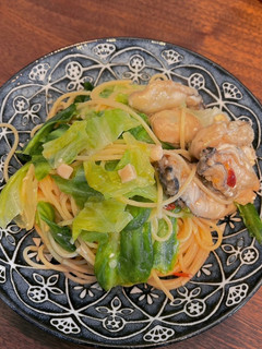 レタスと牡蠣のパスタ-レシピのメイン写真