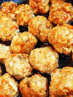揚げない野菜たっぷりやわらか黒酢風肉団子-レシピのメイン写真