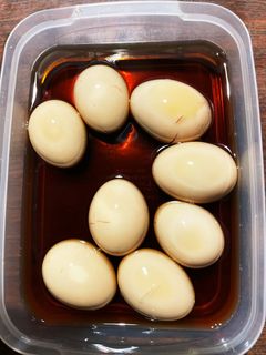 姜葱醤(ジャンツォンジャン)の煮卵 by hash五阡円屋絽地