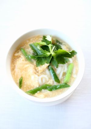 簡単に美味しい【白だし卵うどん】-レシピのメイン写真