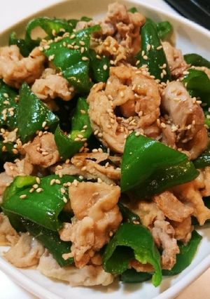 簡単！激ウマ！豚バラピーマンのわさび醤油-レシピのメイン写真