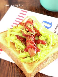 素材一品!キャベツのカレーマヨ炒め-レシピのメイン写真