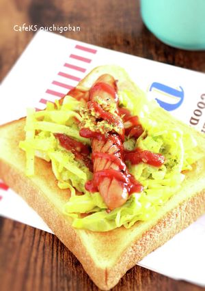 素材一品！キャベツのカレーマヨ炒め-レシピのメイン写真