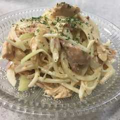 A picture of ローストチキンの余りで簡単チキンサラダ.