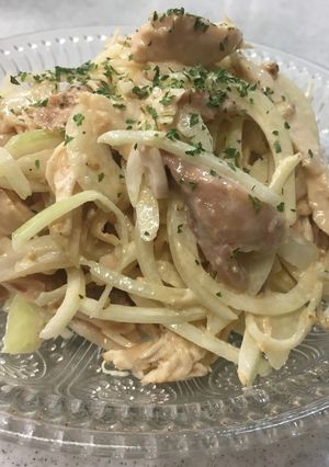 ローストチキンの余りで簡単チキンサラダ-レシピのメイン写真