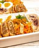 れんこんパウダー入り油揚げのはさみ焼き