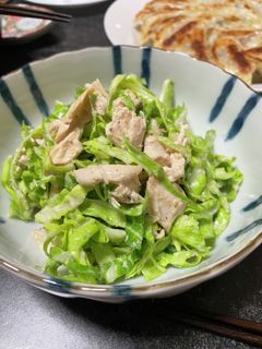 簡単!キャベツとささみのダイエットサラダ-レシピのメイン写真
