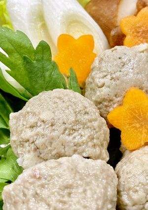 カルシウム豊富☆アツアツ美味な鰯つみれ鍋-レシピのメイン写真