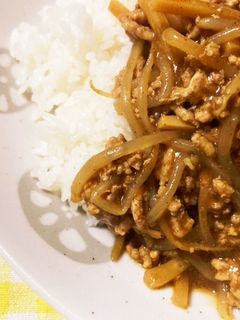 ひき肉ともやしのカレー-レシピのメイン写真