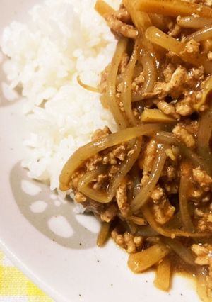 ひき肉ともやしのカレー-レシピのメイン写真