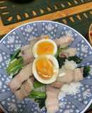 レンジでラフテー風な豚バラ角煮丼！