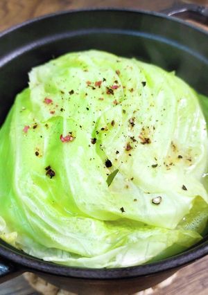 まるごと?!豚こま蒸しキャベツ◎包丁不要-レシピのメイン写真