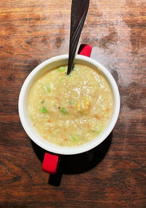 カブ菜と鮭の卵オートミール-レシピのメイン写真