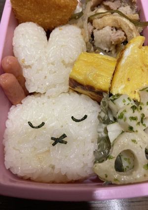 103キャラ弁 おやすミッフィー-レシピのメイン写真