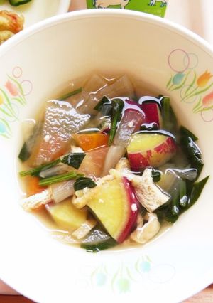 【学校給食】いもジェンヌのみそ汁-レシピのメイン写真