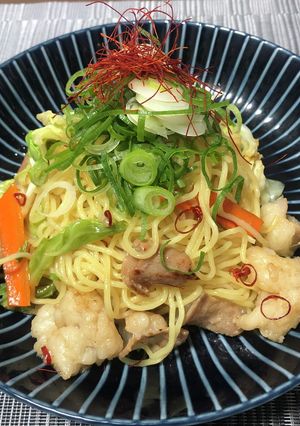 ホルモン塩焼きそば-レシピのメイン写真