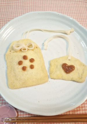 願いを込めて☆お守り袋煮(餅巾着)-レシピのメイン写真