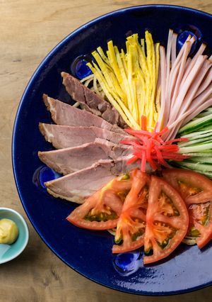 【大豆麺】ごまダレ冷やし中華まーめん-レシピのメイン写真