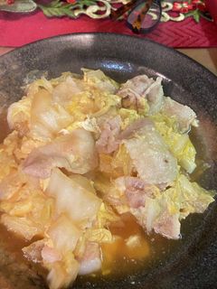 白菜の卵とじとん-レシピのメイン写真