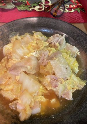白菜の卵とじとん-レシピのメイン写真