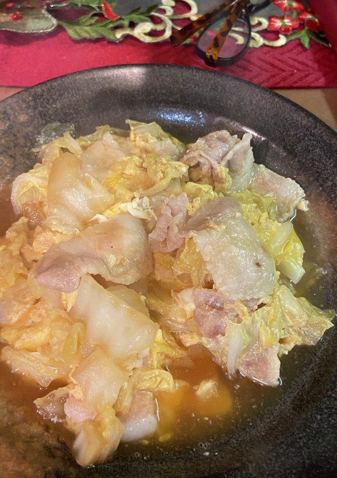 白菜の卵とじとん-レシピのメイン写真