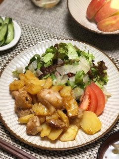 じゃがいもと鶏ももの濃厚胡麻味噌炒め-レシピのメイン写真