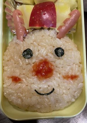 104キャラ弁 赤鼻のトナカイ-レシピのメイン写真