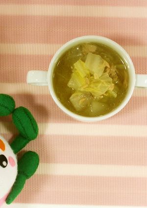 白菜とツナのスープ-レシピのメイン写真