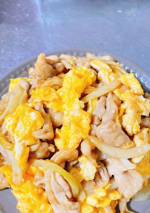 豚肉と玉ねぎの甘辛卵炒め-レシピのメイン写真