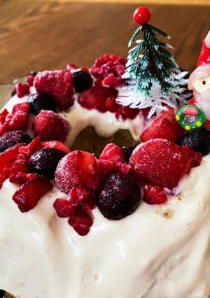 オートミールクリスマスケーキ-レシピのメイン写真