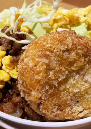 余ったミンチで!三食丼-レシピのメイン写真