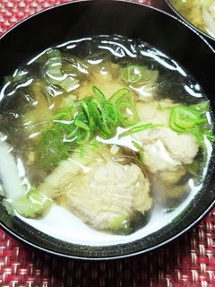 生姜入り鶏団子と春雨の和風スープ-レシピのメイン写真