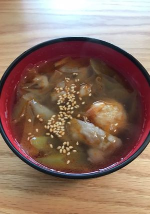ごぼうと肉団子の中華豚汁-レシピのメイン写真