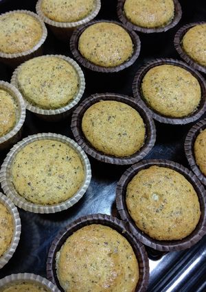 ほうじ茶とうぐいす豆のマフィン-レシピのメイン写真