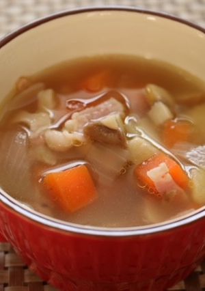《マッシュルーム》根菜スープ-レシピのメイン写真