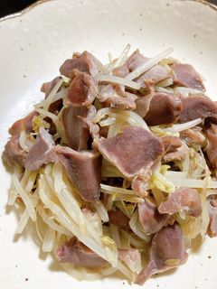 砂肝もやし炒め-レシピのメイン写真