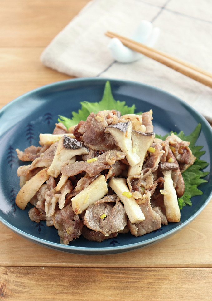 牛肉とエリンギのねぎ塩ゆずこしょう炒め-レシピのメイン写真
