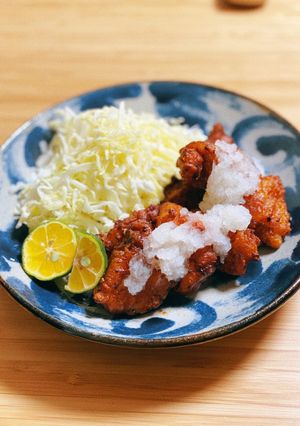鶏むね肉でも柔らか★塩麹唐揚げみぞれがけ-レシピのメイン写真