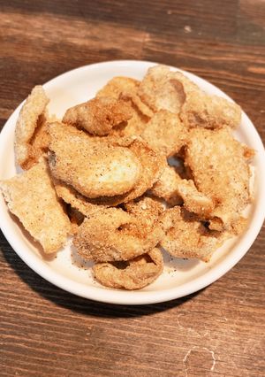 酒飲みのための鶏皮チップ低カロリー-レシピのメイン写真