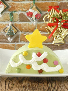 クリスマスツリーのハーフケーキ-レシピのメイン写真