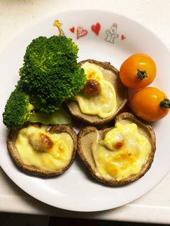 簡単過ぎ!!椎茸のマヨチーズ焼き-レシピのメイン写真