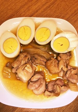電気圧力鍋で作る鶏モモと卵の醤油煮-レシピのメイン写真