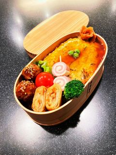 高校生弁当 天津飯弁当-レシピのメイン写真