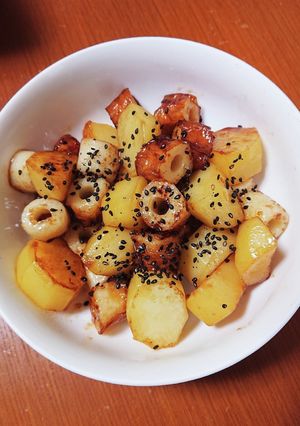 じゃがいもと竹輪の甘辛炒め-レシピのメイン写真